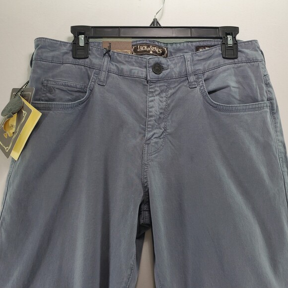 NWT Jack of Spades High Roller Comfort Fit Straight Leg Blue Grey 32x32 Trouser - Picture 10 of 14